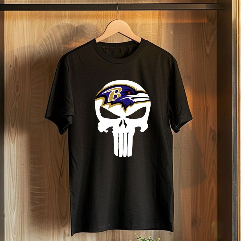 Baltimore Ravens Punisher T Shirt T Shirt 1