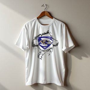 Baltimore Ravens Superman Logo Inside T-Shirt