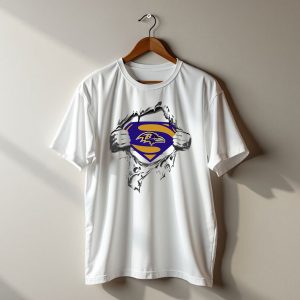 Baltimore Ravens Superman Logo Reveal T-Shirt