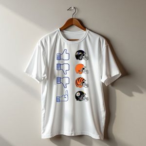 Baltimore Ravens Thumbs Up Helmet Comparison T-Shirt