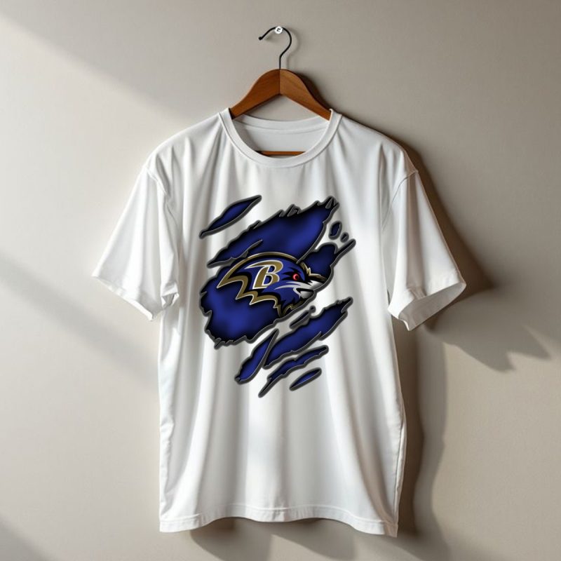 Baltimore Ravens Torn Claw T Shirt 1 T Shirt 1