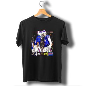 Baltimore Ravens Vs Buffalo Bills Nfl Divisional Final Score 25 27 Afc Championship T-Shirt