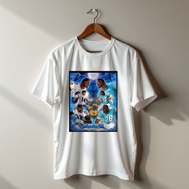 Baltimore Ravens Vs Miami Dolphins Halloween 2025 Nfl Prime Tonight 7 00Pm Et T Shirt 1 T Shirt 1
