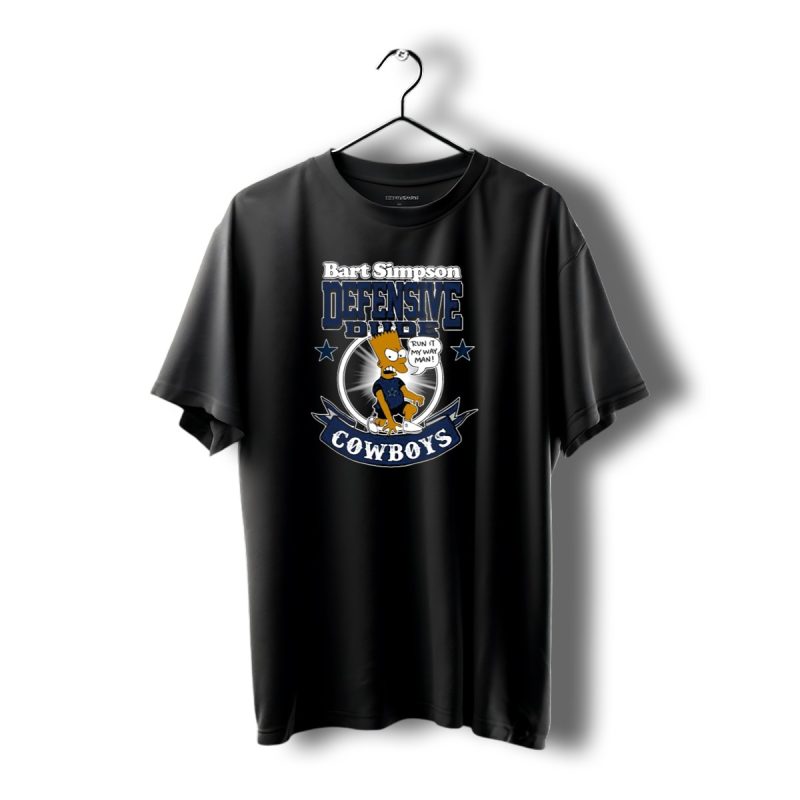 Bart Simpson Defensive Dude Dallas Cowboys Run It My Way Man 2024 T Shirt 1 T Shirt 1 1