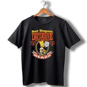 Bart Simpson Defensive Dude Run It My Way Man Chicago Bears T Shirt