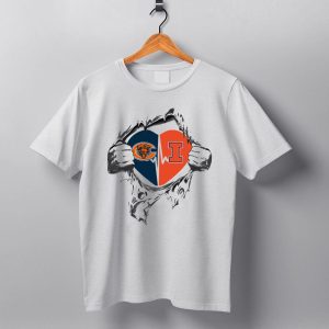 Bears Illinois Its In My Heart Chicago Bears University Of Illinois Fan Passion T Shirt