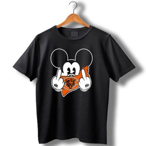 Bears Mickey Chicago Bears Symbol And Gesture T Shirt