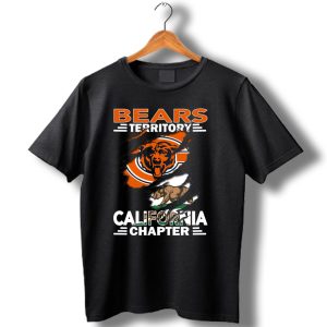 Bears Territory California Chapter Chicago Bears Logo And California State Bear T Shirt