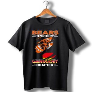 Bears Territory Germany Chapter Chicago Bears Logo German Flag T Shirt