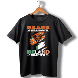 Bears Territory Ireland Chapter Chicago Bears Irish Flag Fan Club T Shirt