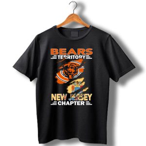 Bears Territory New Jersey Chapter Chicago Bears Logo And State Flag Integration T Shirt