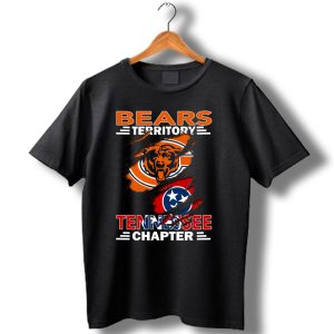 Bears Territory Tennessee Chapter Chicago Bears Tennessee Flag T Shirt