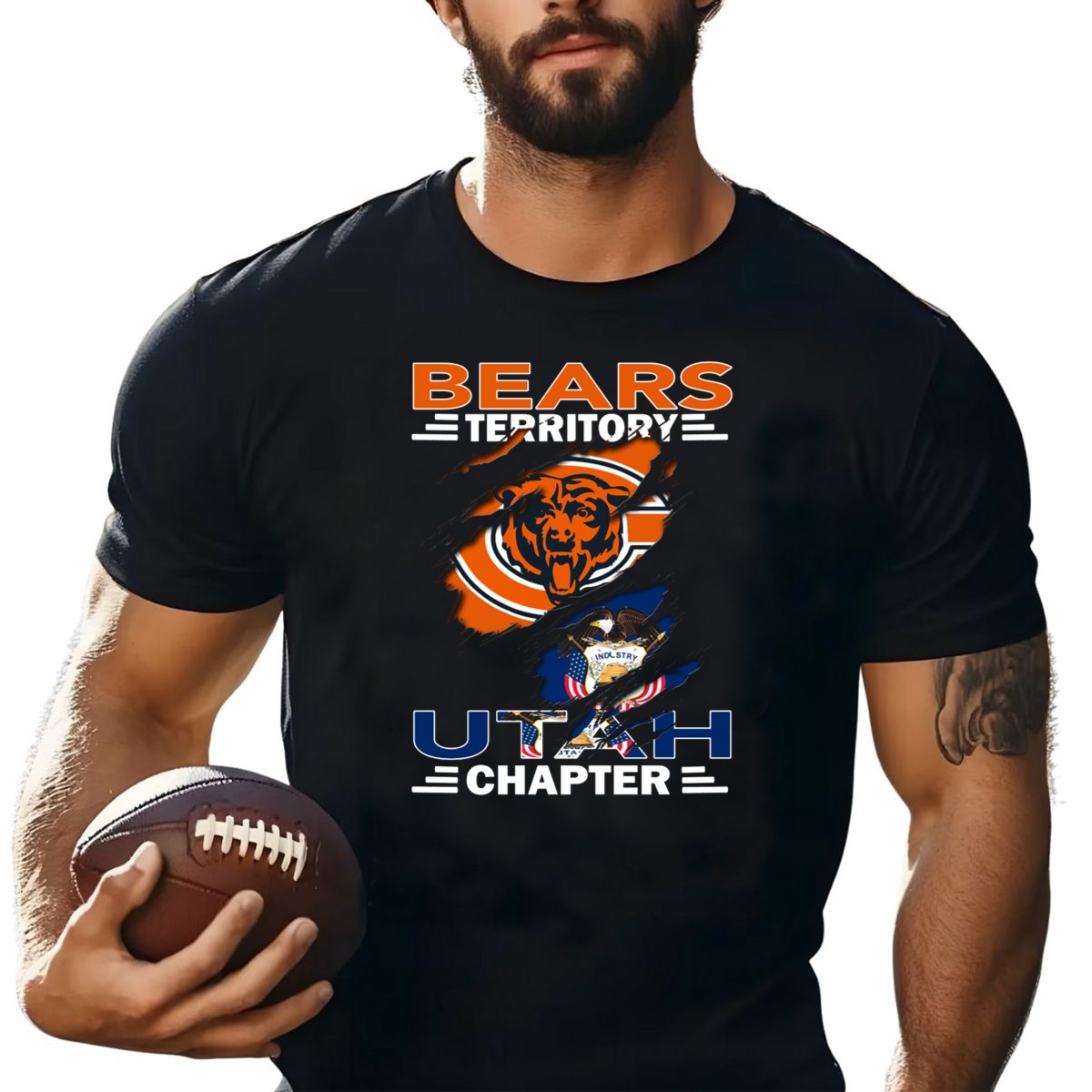 Bears-Territory-Utah-Chapter-Chicago-Bears-Utah-State-Flag-T-Shirt-1_t-shirt-1_2