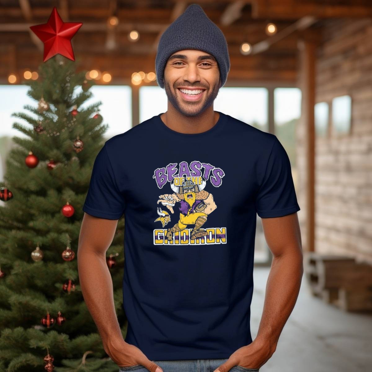 Beasts-Of-The-Gridiron-Minnesota-Vikings-Viking-Warrior-T-Shirt-1_t-shirt-3_4