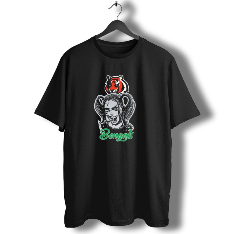 Bengals Fans Harley Quinn And Cincinnati Bengals T Shirt 1 T Shirt 1