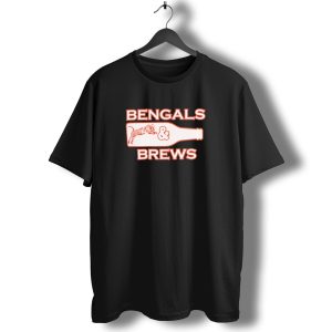 Bengals and Brews Cincinnati Bengals Game Day Tiger Bottle T-Shirt