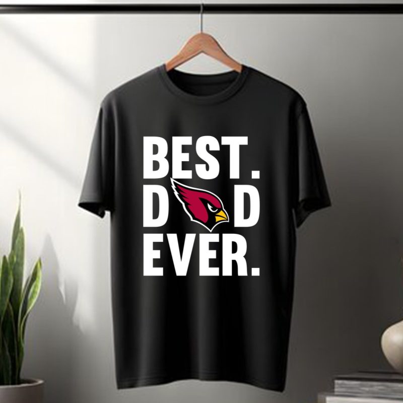 Best Dad Ever Arizona Cardinals Logo Father Day T Shirt T Shirt 1