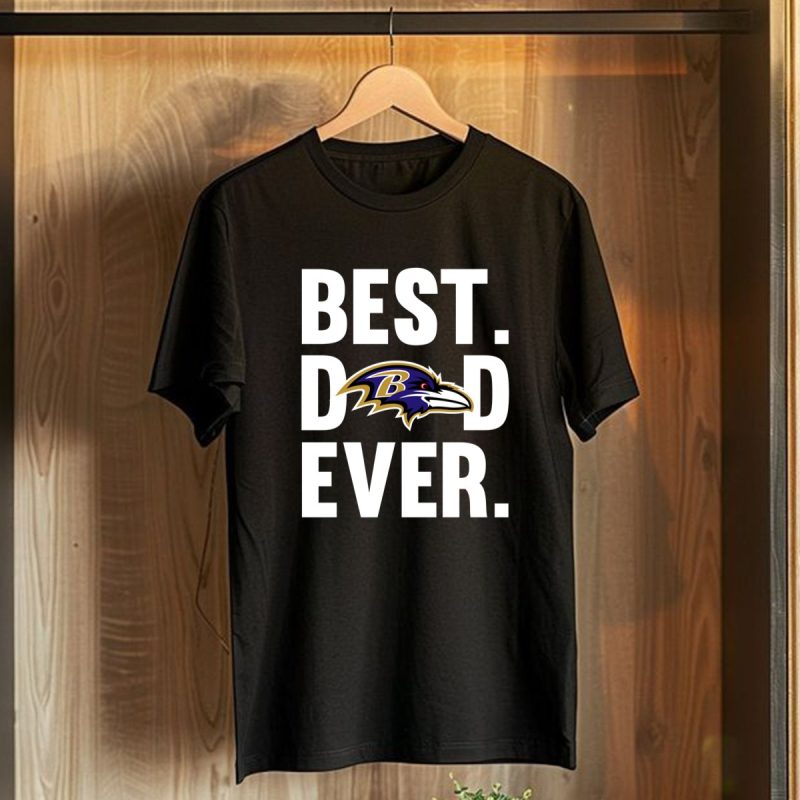 Best Dad Ever Baltimore Ravens Logo Shirt Father Day T Shirt T Shirt 1