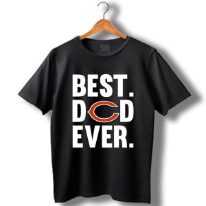 Best Dad Ever Chicago Bears Logo T-Shirt