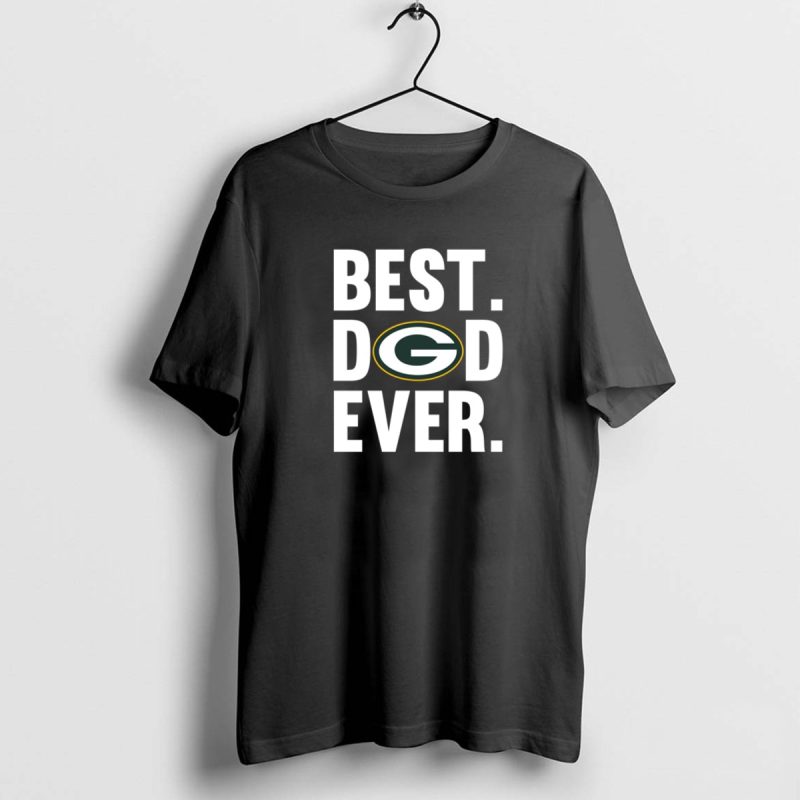 Best Dad Ever Green Bay Packers Logo Shirt Father Day Shirt T Shirt 1 0