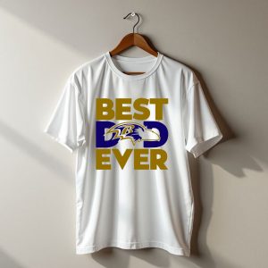 Best Dad Ever NFL Baltimore Ravens T-Shirt