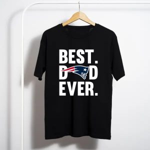 Best Dad Ever New England Patriots Logo T-Shirt Father Day T-Shirt