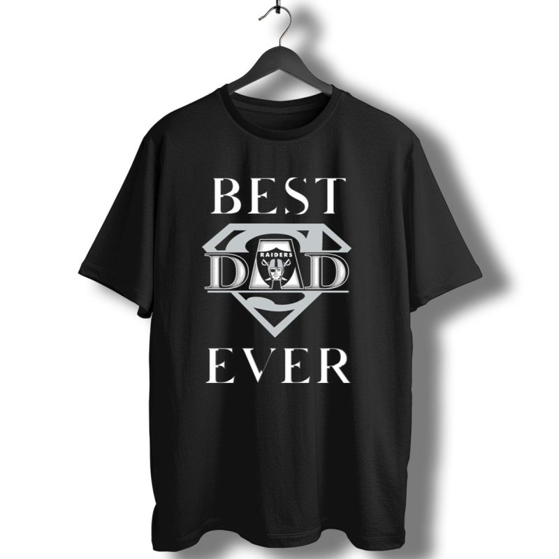 Best Dad Ever Raiders Logo Superman Shield T Shirt 1 T Shirt 1
