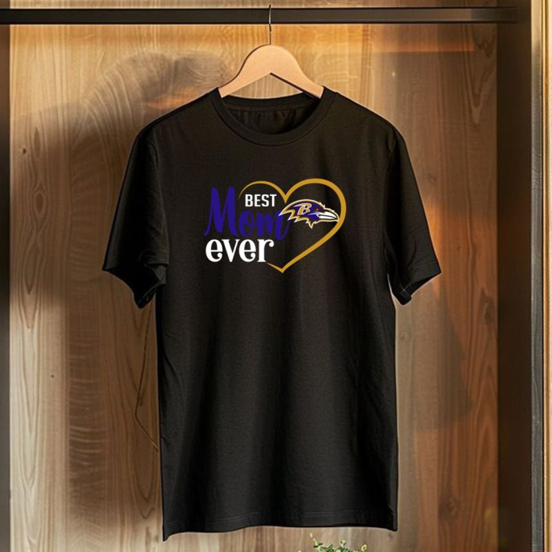 Best Mom Ever Baltimore Ravens Heart T Shirt 1 T Shirt 1