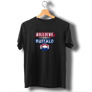 Billieve In Buffalo Bills Mafia Retro Distressed 1960 Football T-Shirt