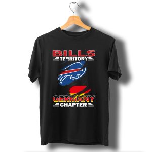 Bills Territory Germany Chapter Buffalo Bills Logo With German Flag T-Shirt