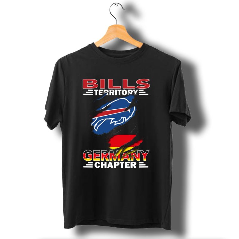 Bills Territory Germany Chapter Buffalo Bills Logo With German Flag T Shirt 1 T Shirt 1