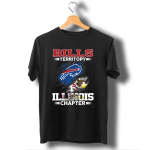 Bills Territory Illinois Chapter Buffalo Bills Logo And Illinois State Seal T-Shirt