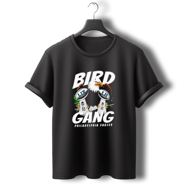 Bird Gang Philadelphia Eagles Lix Lii 40 22 41 32 T Shirt T Shirt 0 1