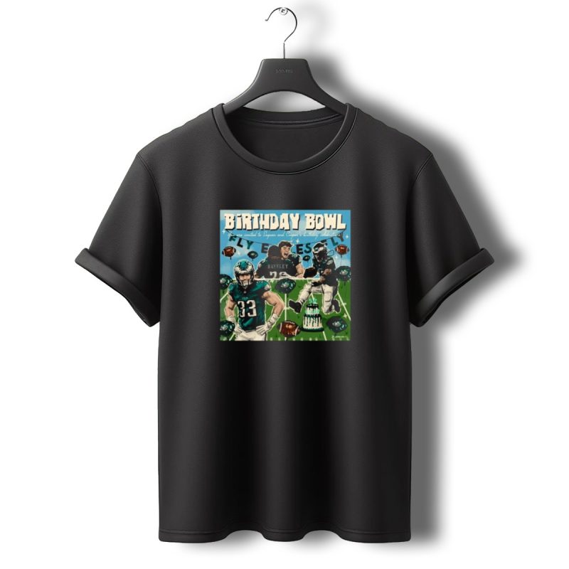 Birthday Bowl Philadelphia Eagles Saquon Barkley Cooper Celebrations 2K Fly Eagles T Shirt T Shirt 0 1