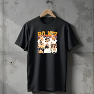 Bo Nix Denver Broncos NFL Vintage Football American T-Shirt