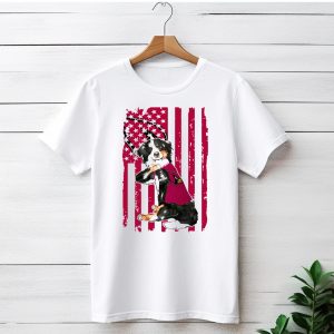 Border Collie I Love Mom Arizona Cardinals T-Shirt