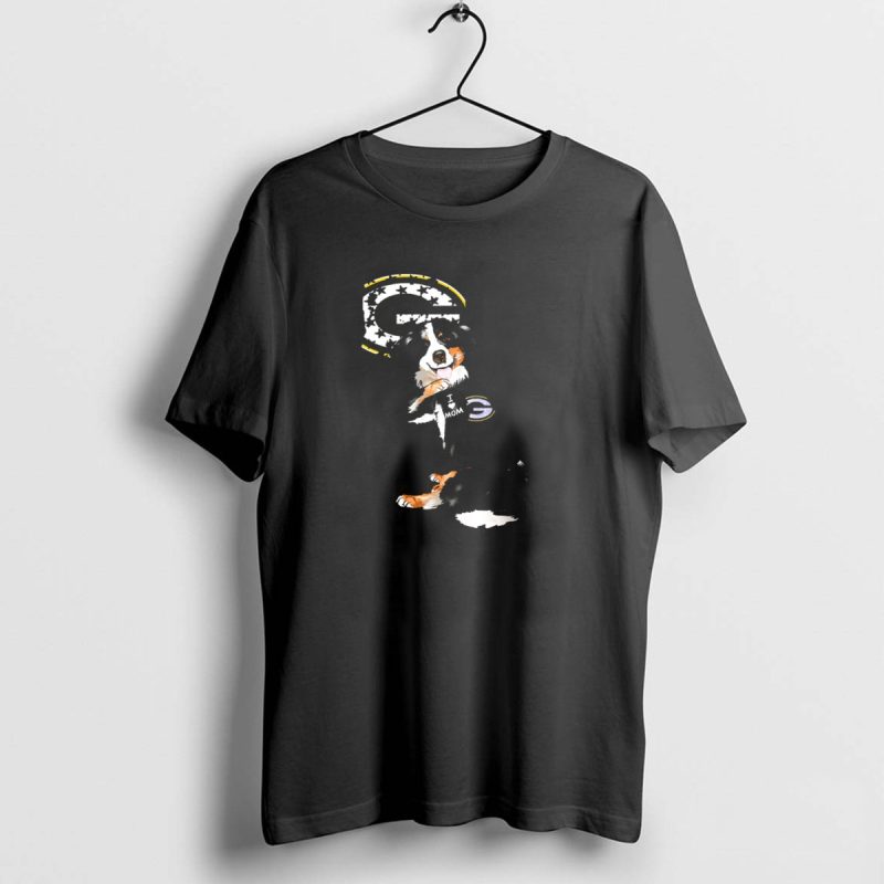 Border Collie I Love Mom Green Bay Packers Fan T Shirt 1 1 T Shirt 1 1 1