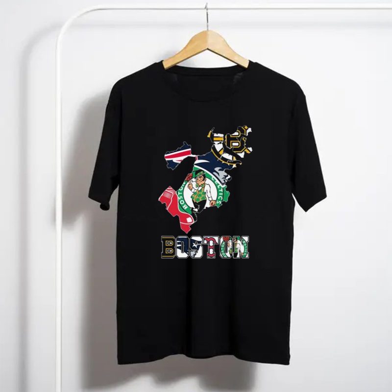Boston Celtics Bruins Red Sox Patriots Boston Sports Pride T Shirt T Shirt 1