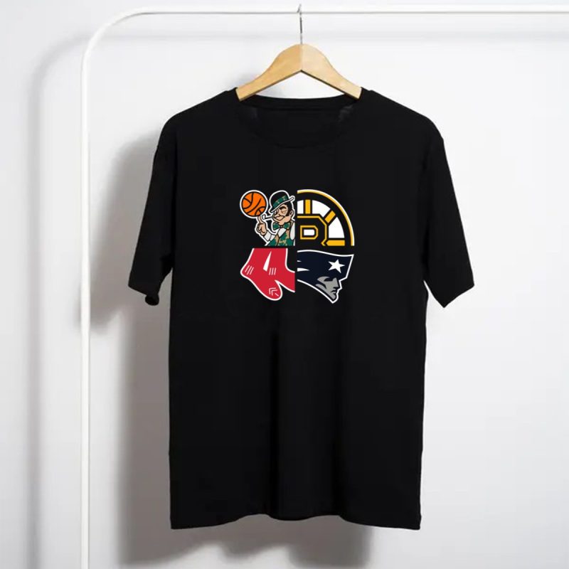 Boston Celtics Bruins Red Sox Patriots T Shirt T Shirt 1