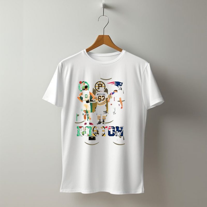Boston Celtics Tatum X Boston Bruins Marchand X New England Patriots Boston T Shirt T Shirt 1