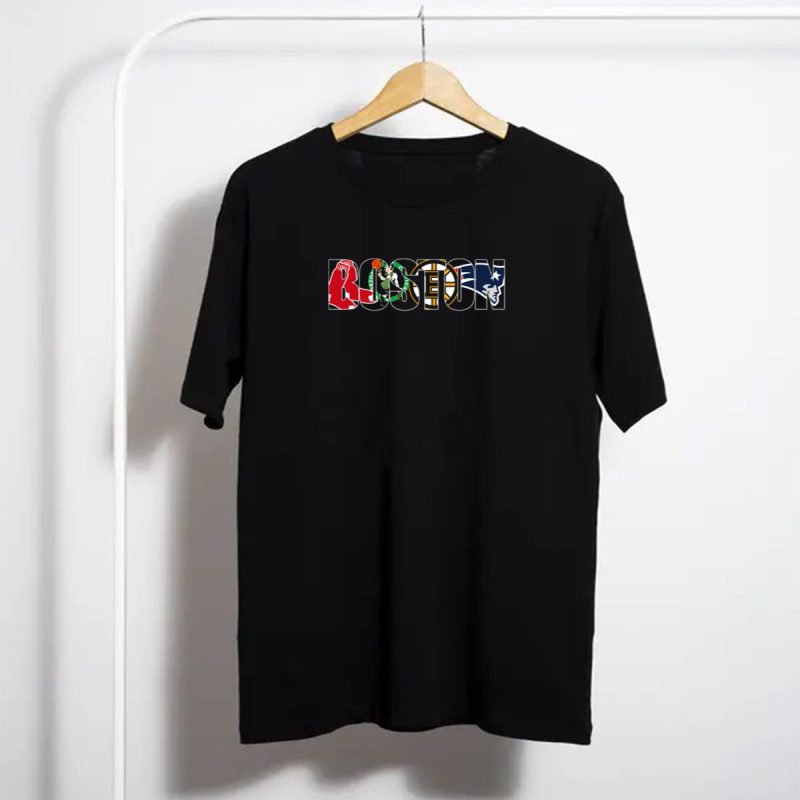Boston Red Sox Celtics Bruins Patriots Sports T Shirt T Shirt 1