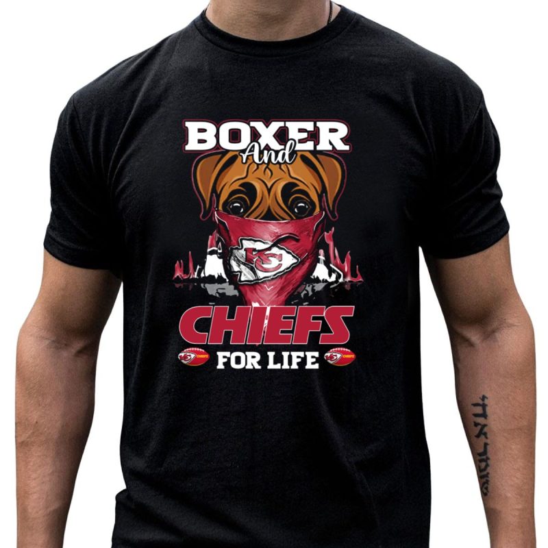 Boxer And Chiefs For Life Kansas City Chiefs T Shirt T Shirt 1 1