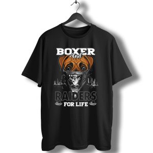 Boxer And Raiders For Life Raider Fan Mask Bulldog T-Shirt