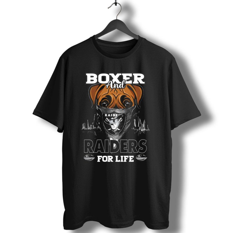 Boxer And Raiders For Life Raider Fan Mask Bulldog T Shirt 1 T Shirt 1