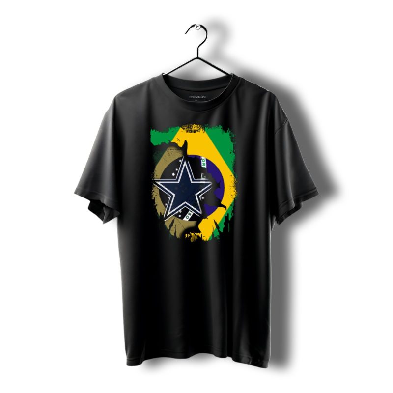 Brazilian Flag And Dallas Cowboys Star United T Shirt 1 T Shirt 1 1