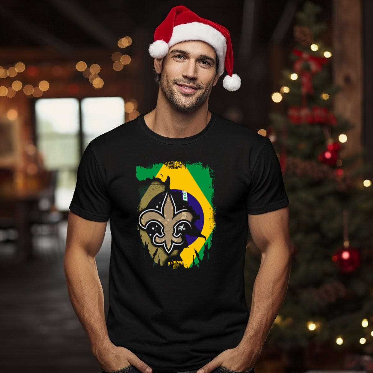 Brazilian-Flag-With-New-Orleans-Saints-Fleur-De-Lis-Emblem-T-Shirt-1_t-shirt-1_2