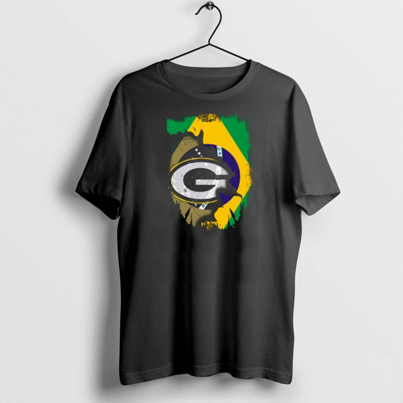 Brazilian Pride Meets Packers Loyalty Fusion T Shirt 1 1 T Shirt 1 1 1