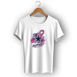 Breast Cancer Awareness X Dallas Cowboys Support The Cause T-Shirt