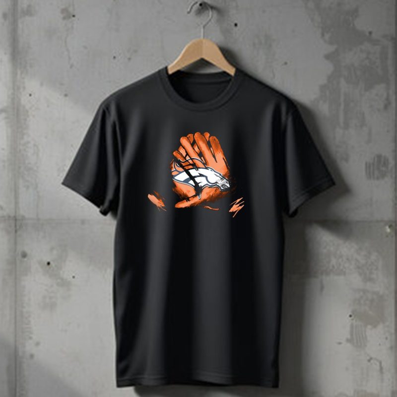 Broncos For Life Denver Broncos Glove T Shirt 1 T Shirt 1