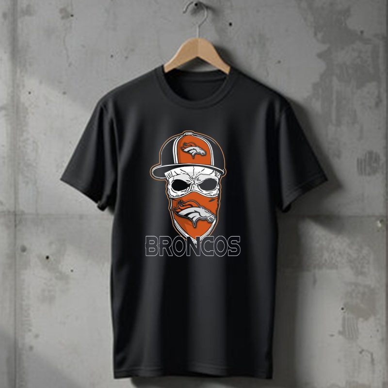 Broncos Skull Hat Denver Broncos T Shirt 1 T Shirt 1